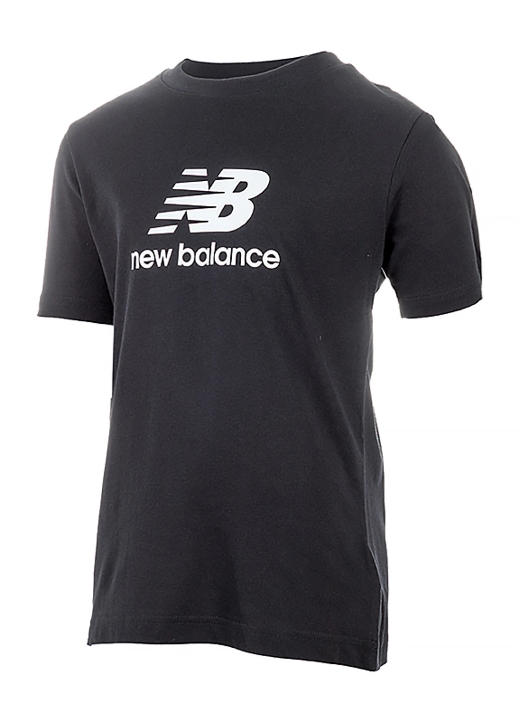 Чорна демісезонна футболка New Balance Essentials Stacked Logo Jersey