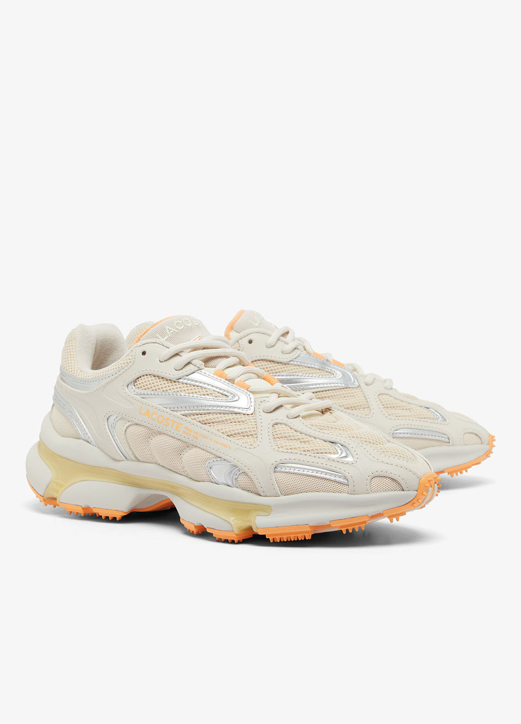 Бежевые демисезонные кроссовки Lacoste L003 2K24