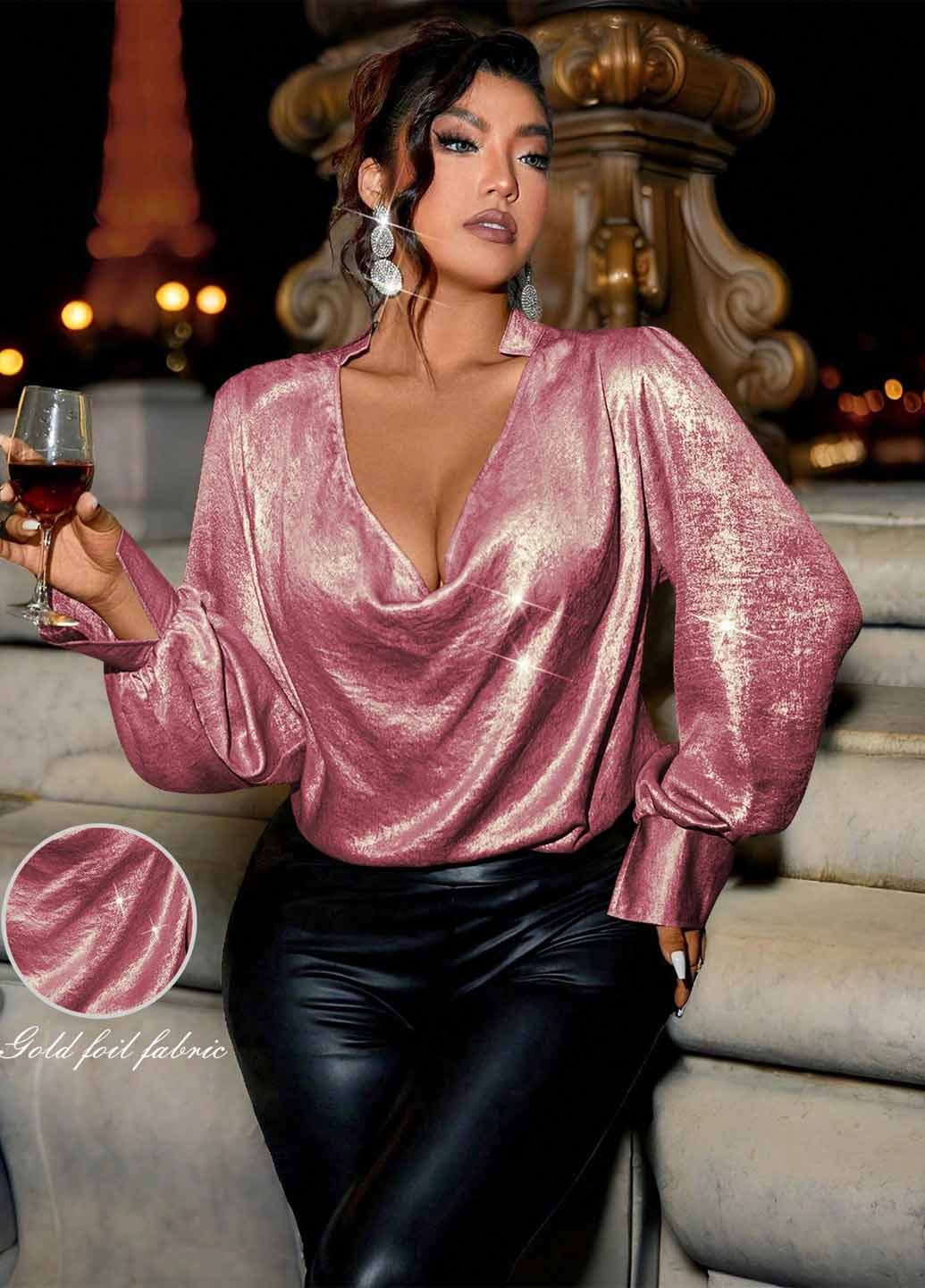 Розовая блуза SHEIN