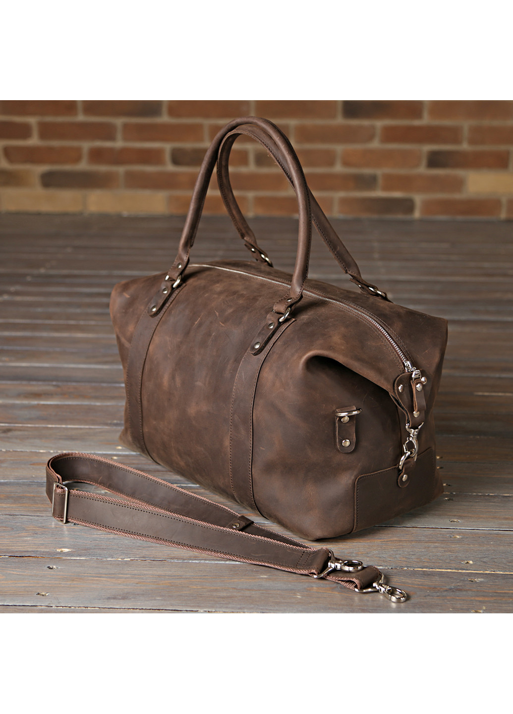 Кожаная дорожная сумка 42х22х29 см Shvigel (229459105)