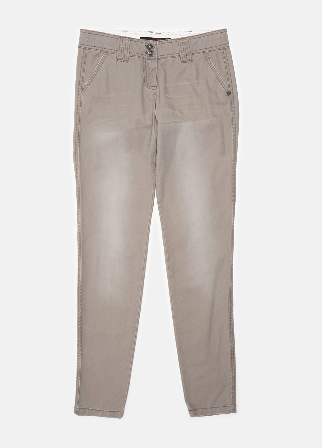 Бежевые кэжуал демисезонные зауженные брюки Tom Tailor