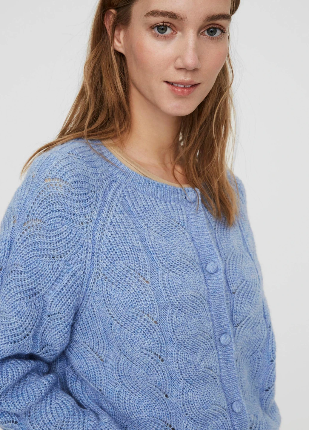 Светло-синий демисезонный кардиган Vero Moda