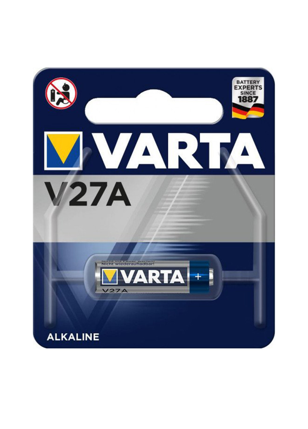 Батарейка Varta V 27 A BLI 1 ALKALINE (04227101401) сріблясті
