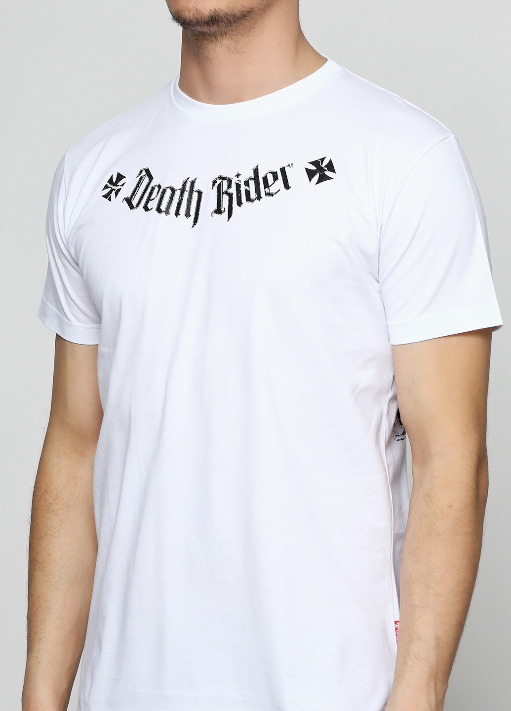 Біла футболка Dobermans Aggressive