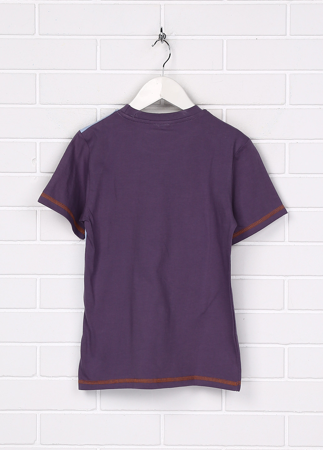 Светло-фиолетовая летняя футболка с коротким рукавом Senti