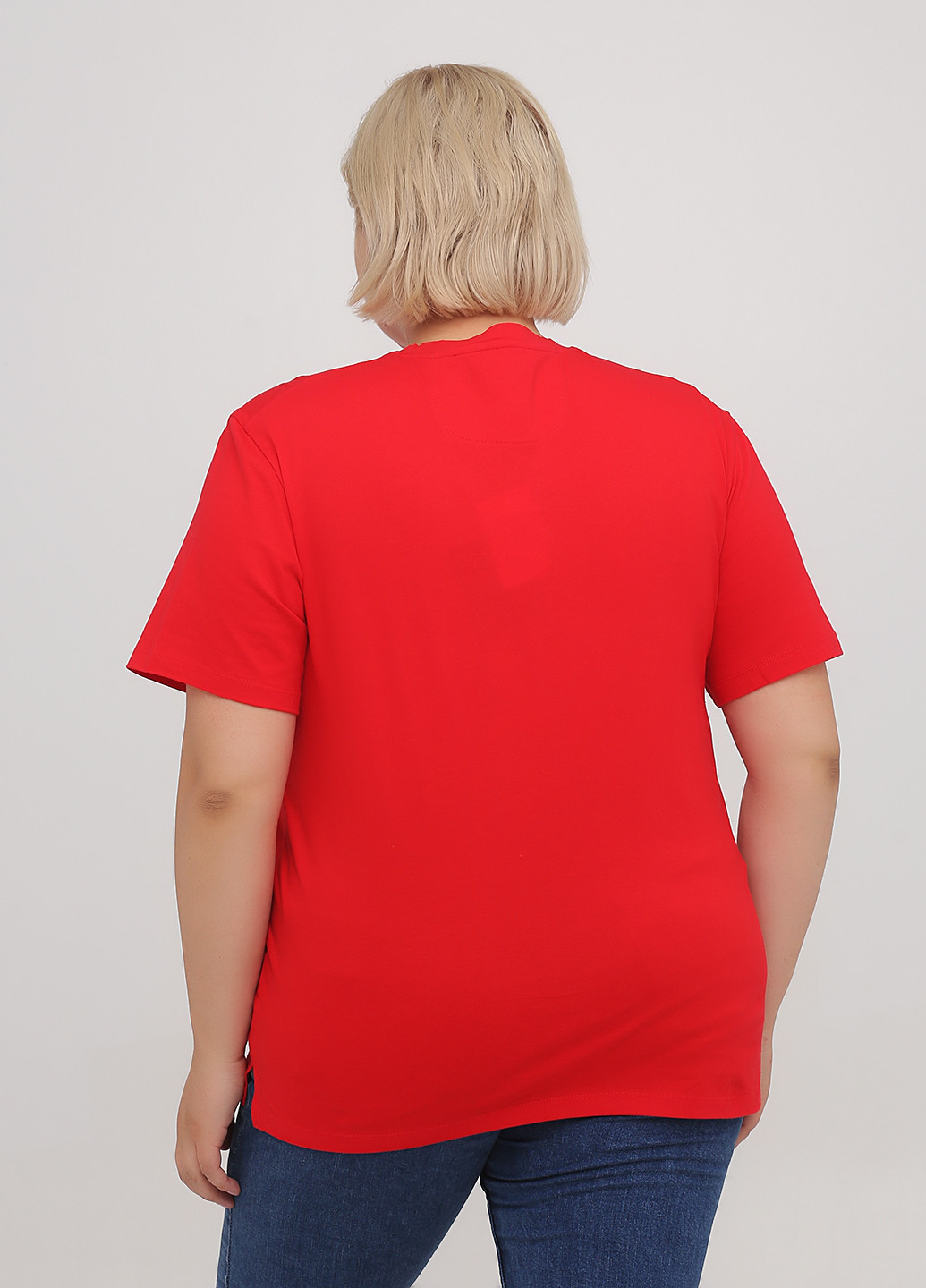 Красная летняя футболка Blindness