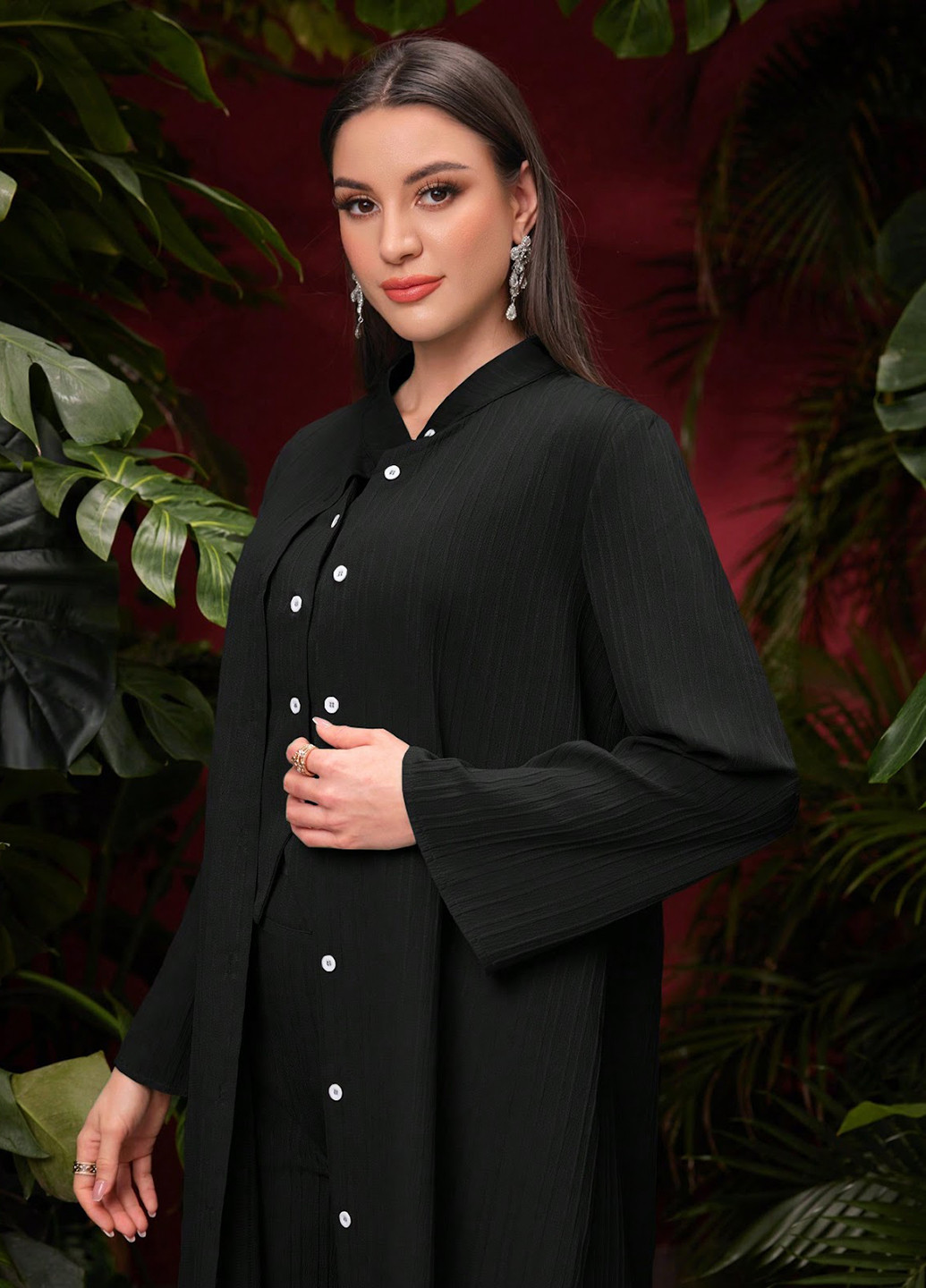 Костюм (кардиган, жилет, брюки) SHEIN (330487447)