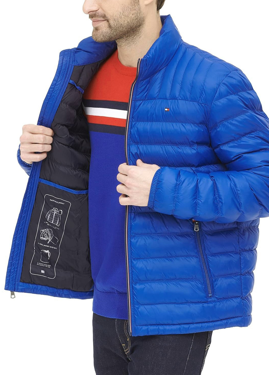 Синя зимня куртка Tommy Hilfiger