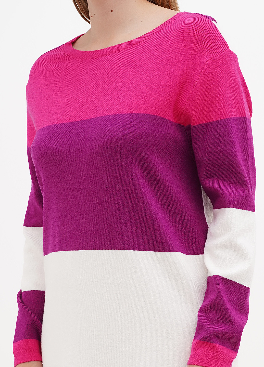 Малинова кежуал сукня сукня светр Minority в смужку