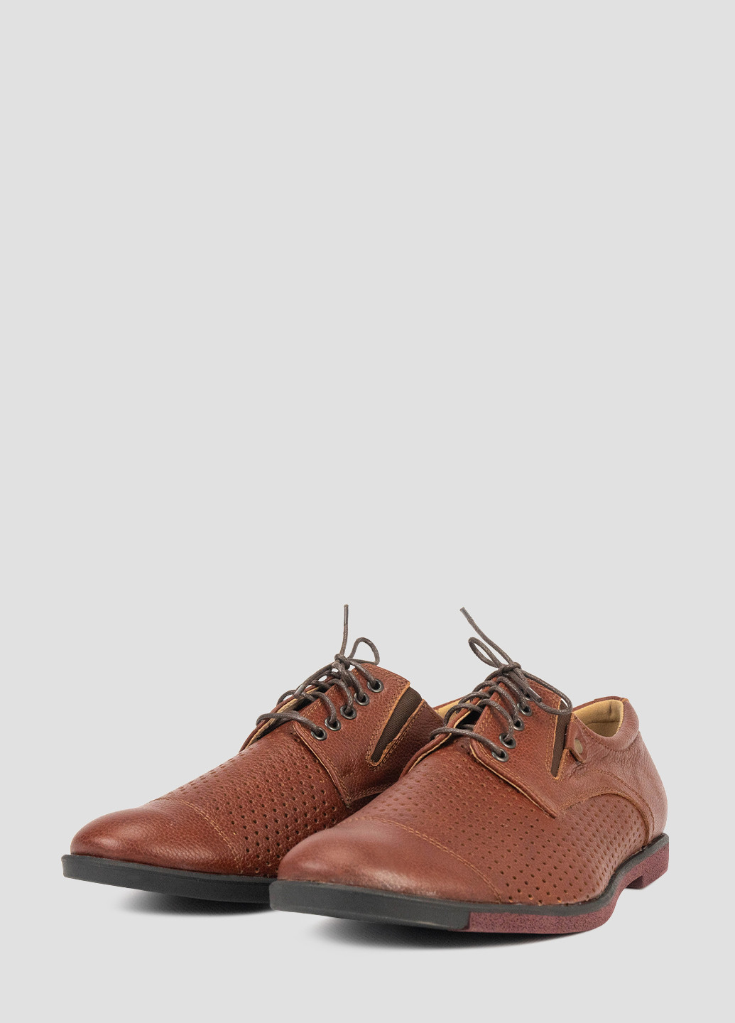 Коричневые кэжуал туфли Libero на шнурках