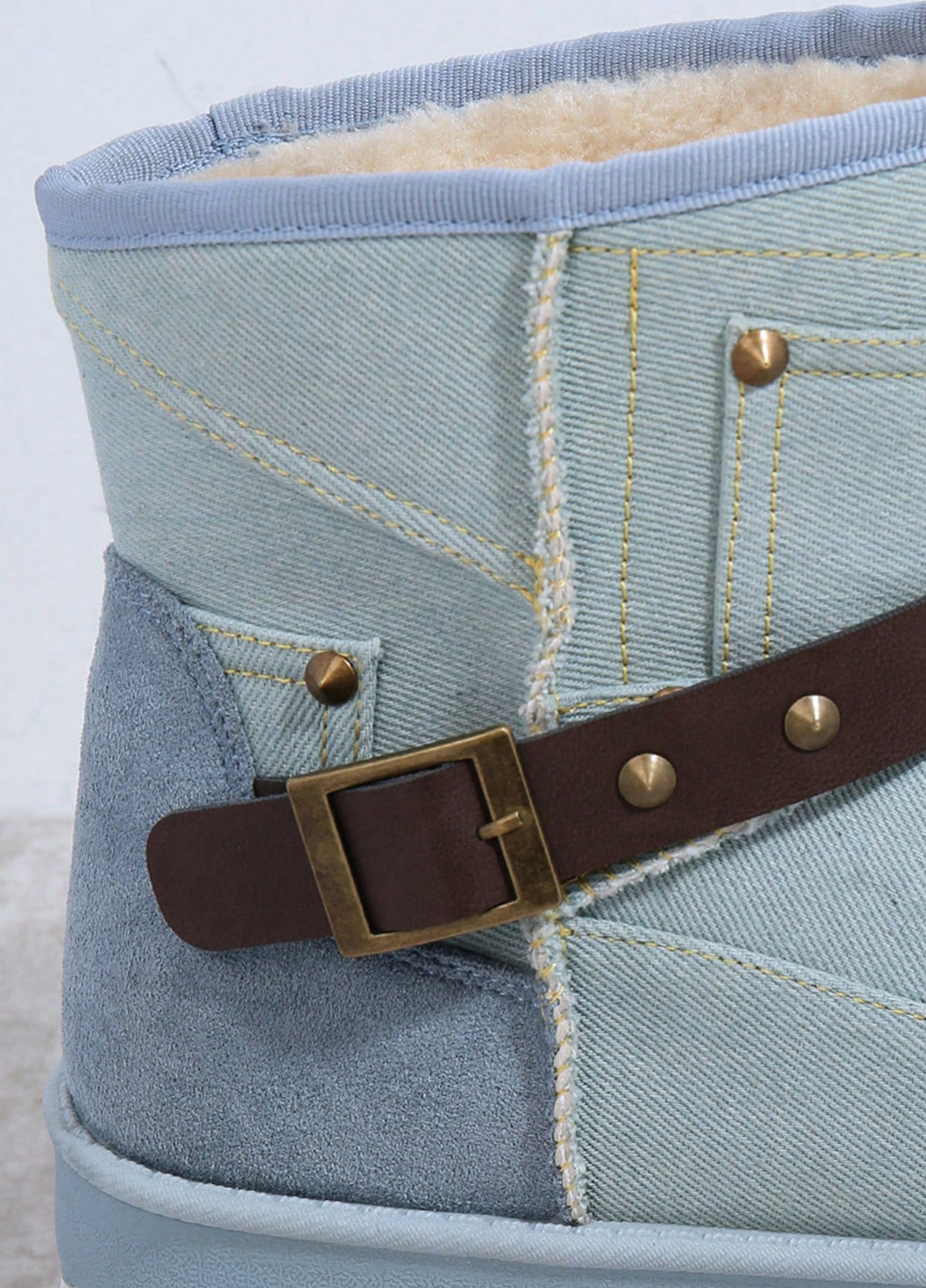 Светло-голубые летняя ботильоны SHEIN