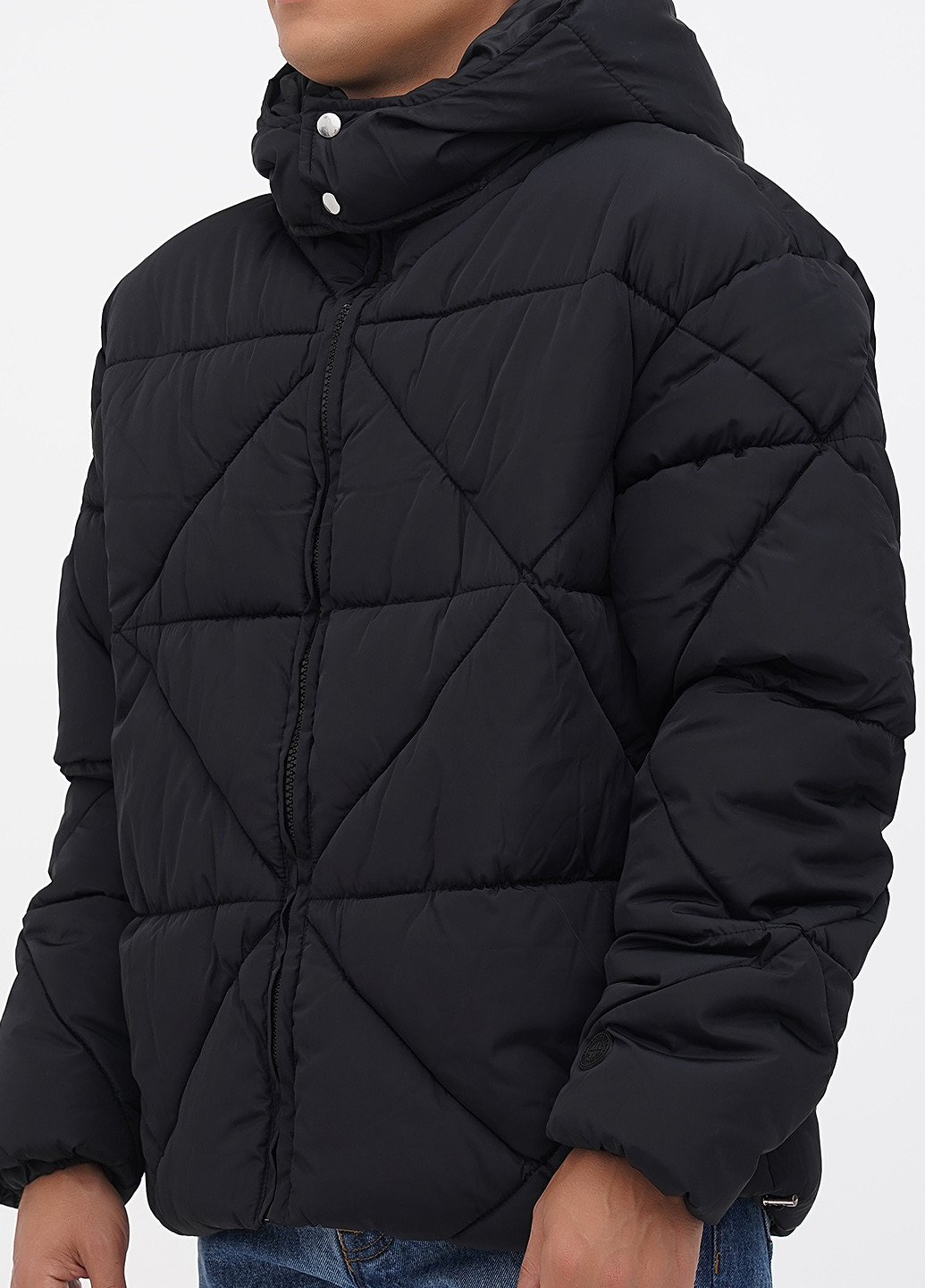 Чорна демісезонна куртка Boohoo