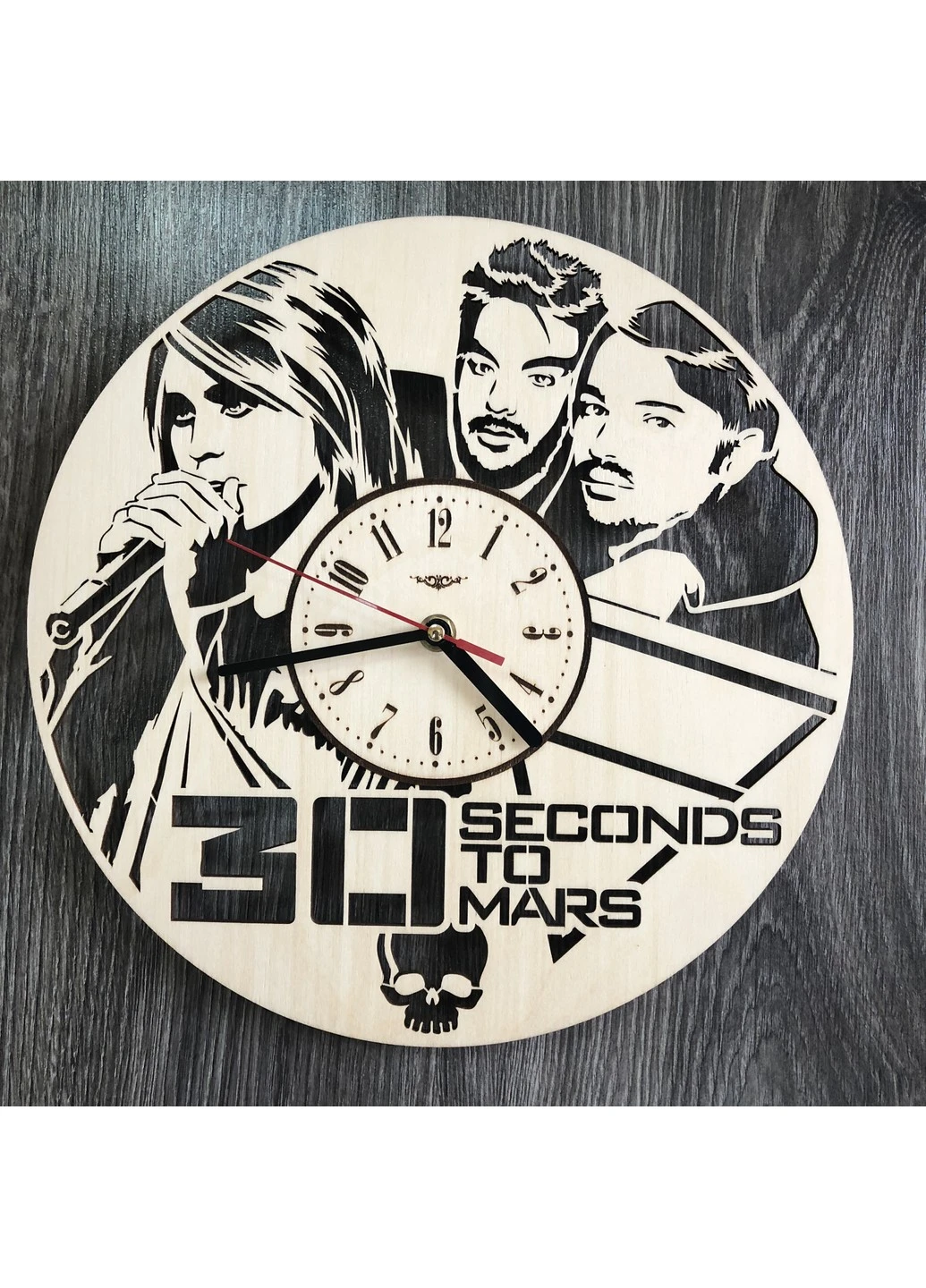 Концептуальний настінний годинник в інтер`єр "Thirty Seconds to Mars" 7Arts (253567768)