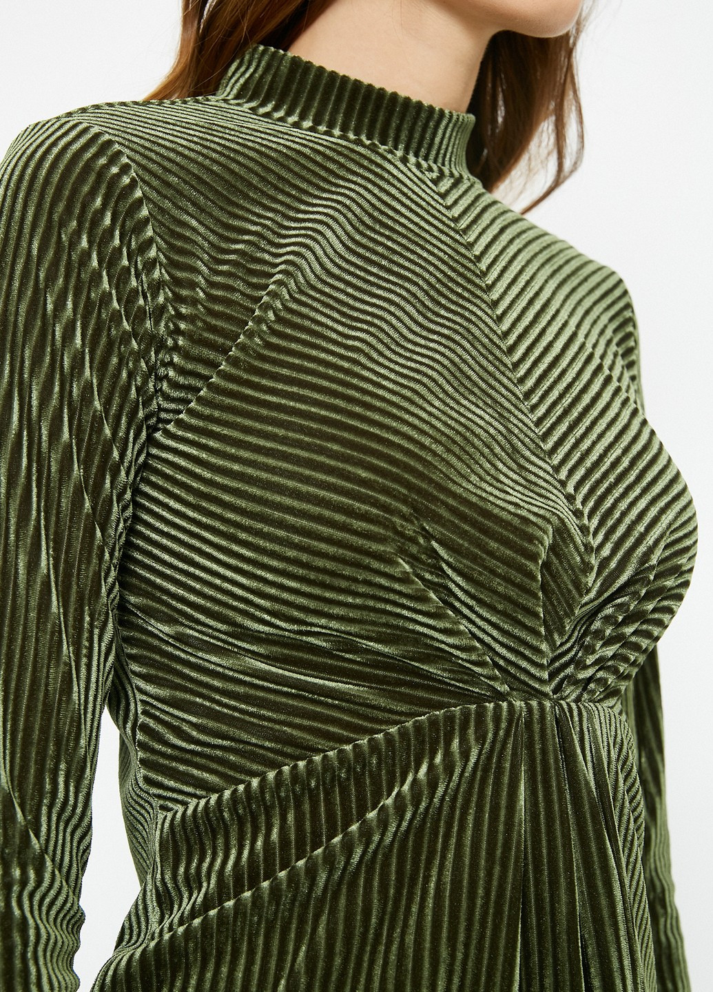 Темно-зелена демісезонна блуза KOTON