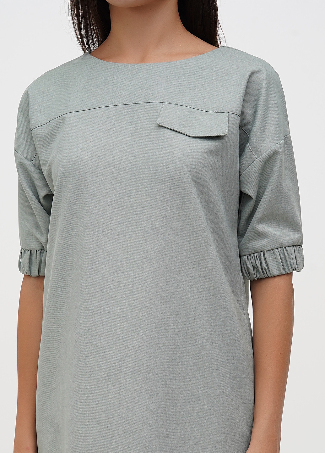 Зелена кежуал сукня Sassofono однотонна