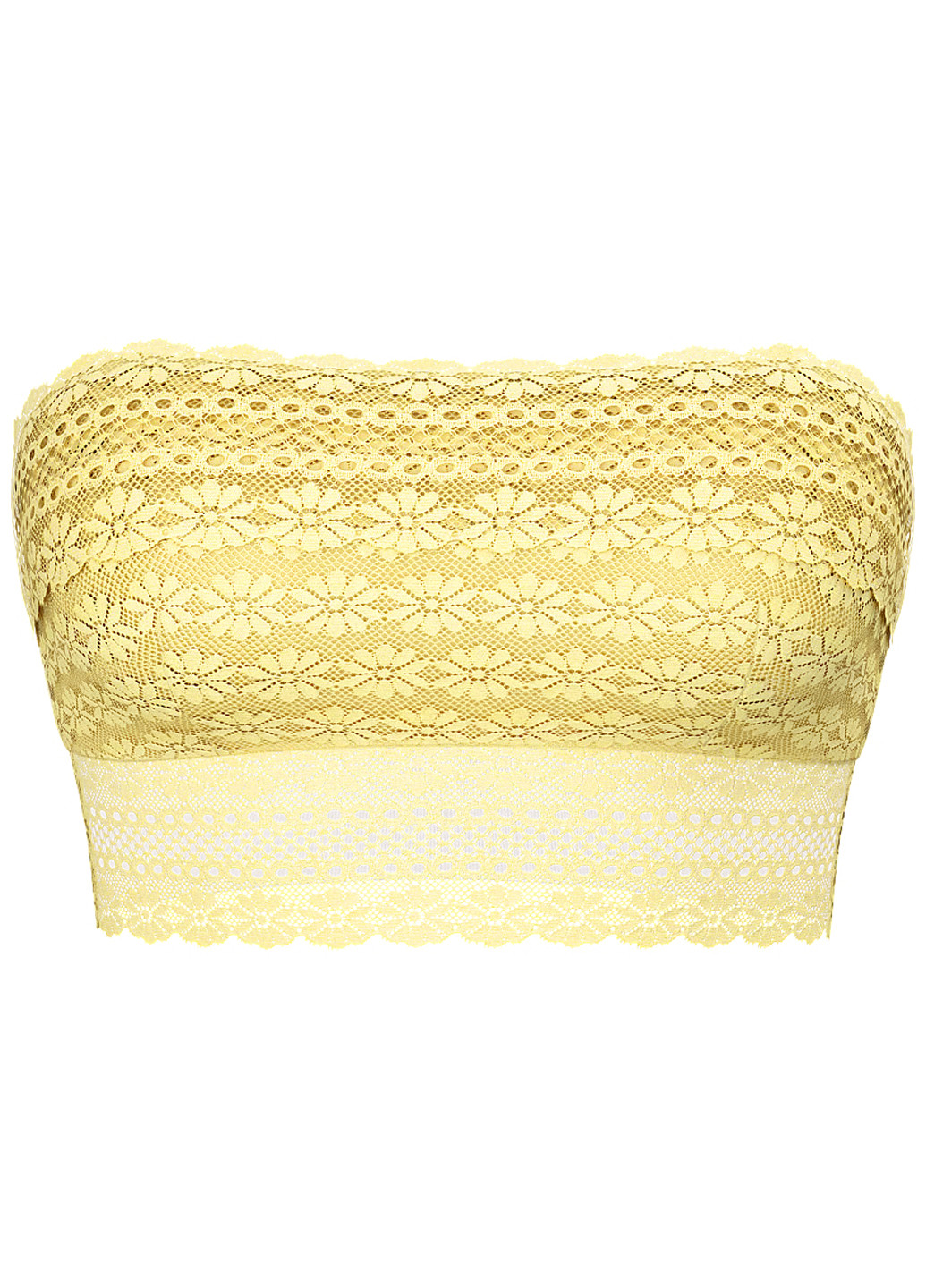 Жовтий топ бюстгальтер Victoria's Secret без кісточок поліамід, еластан