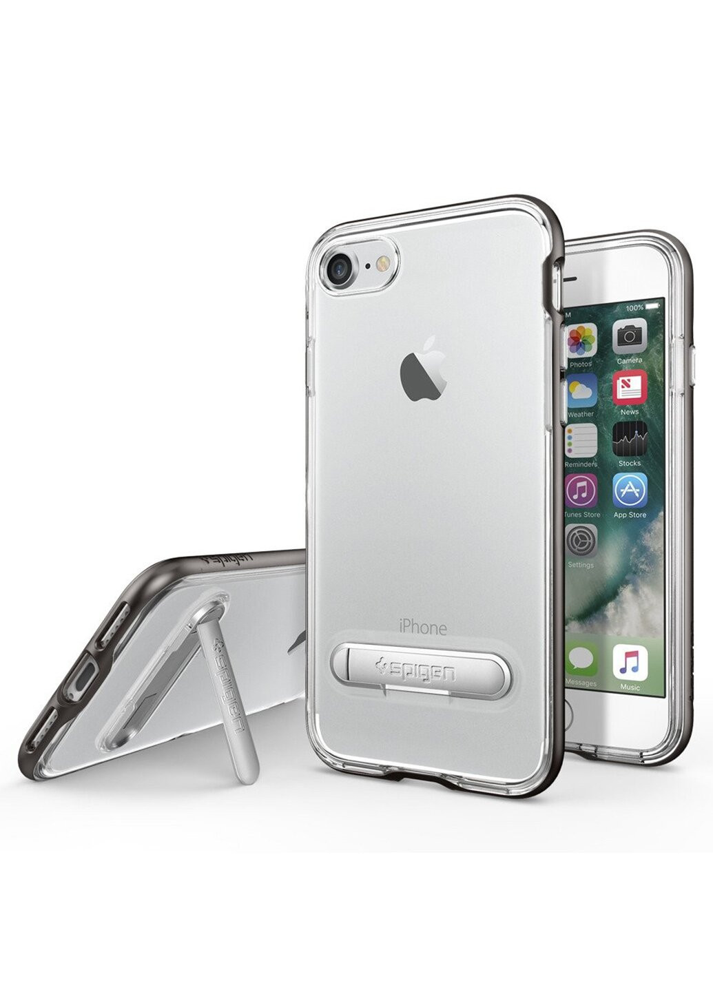 Чехол Spigen Crystal Hybrid copy для iPhone 7/8 grey SGP (220821342)