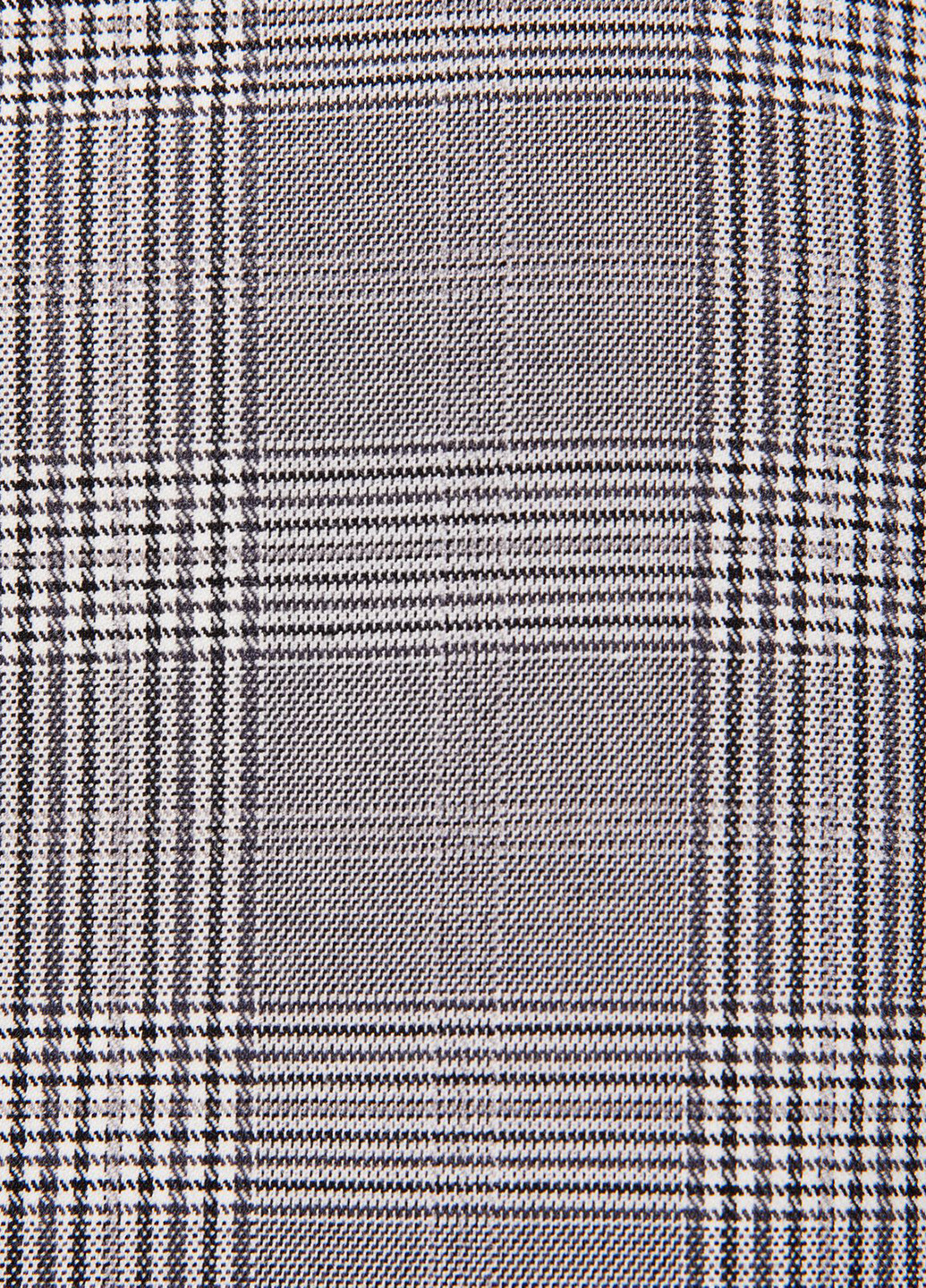 Серая кэжуал в клетку юбка Jennyfer а-силуэта (трапеция)