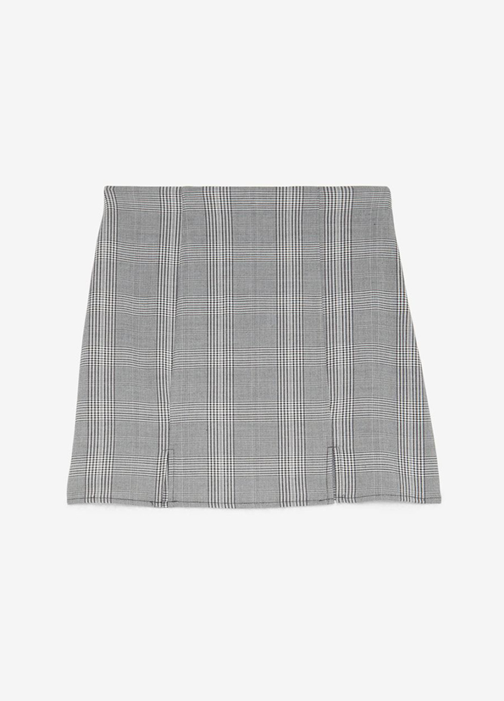 Серая кэжуал в клетку юбка Jennyfer а-силуэта (трапеция)