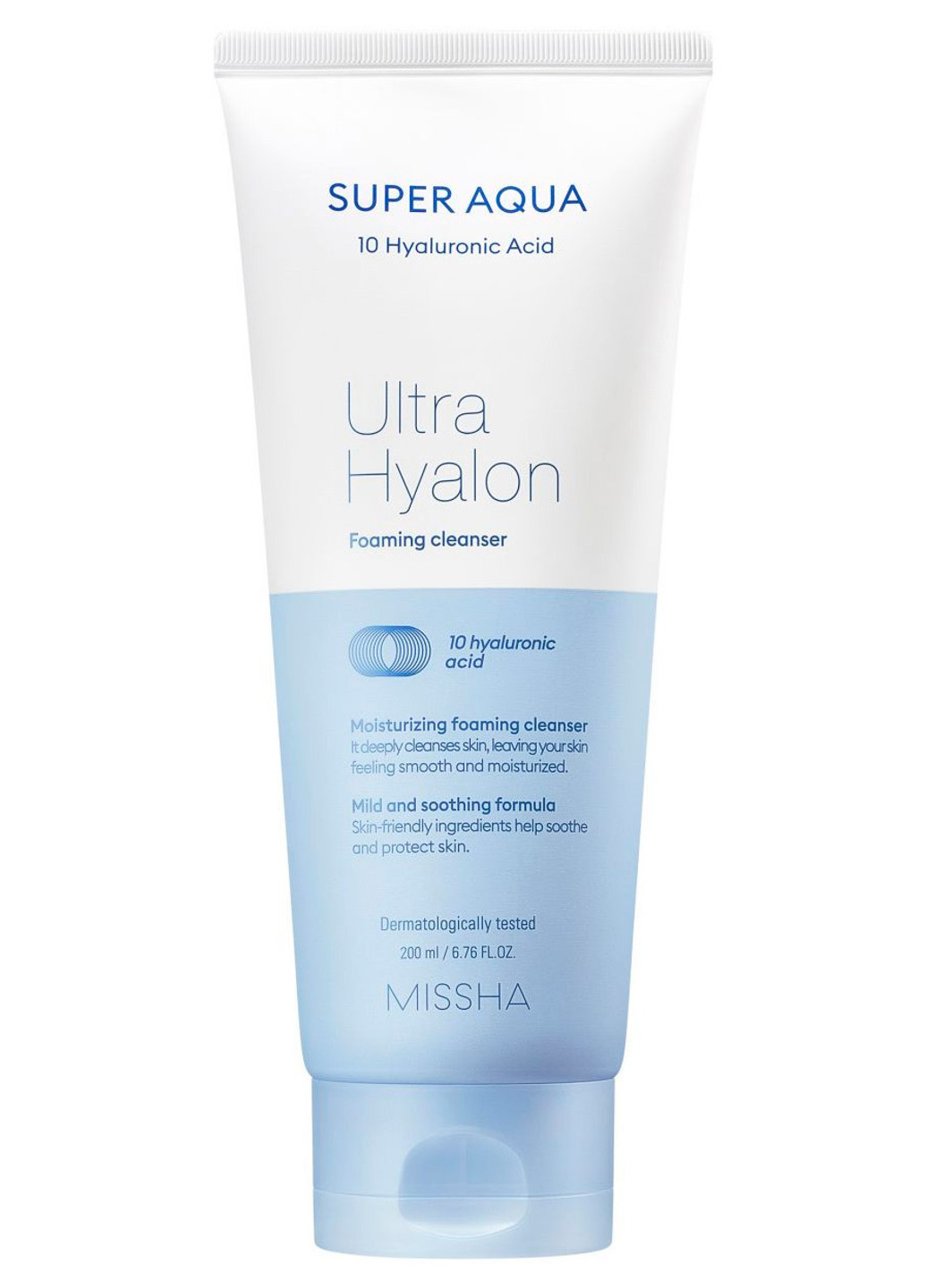 Пінка для очищення обличчя Super Aqua Ultra Hyalron Cleansing Foam, 200 мл MISSHA (202417029)