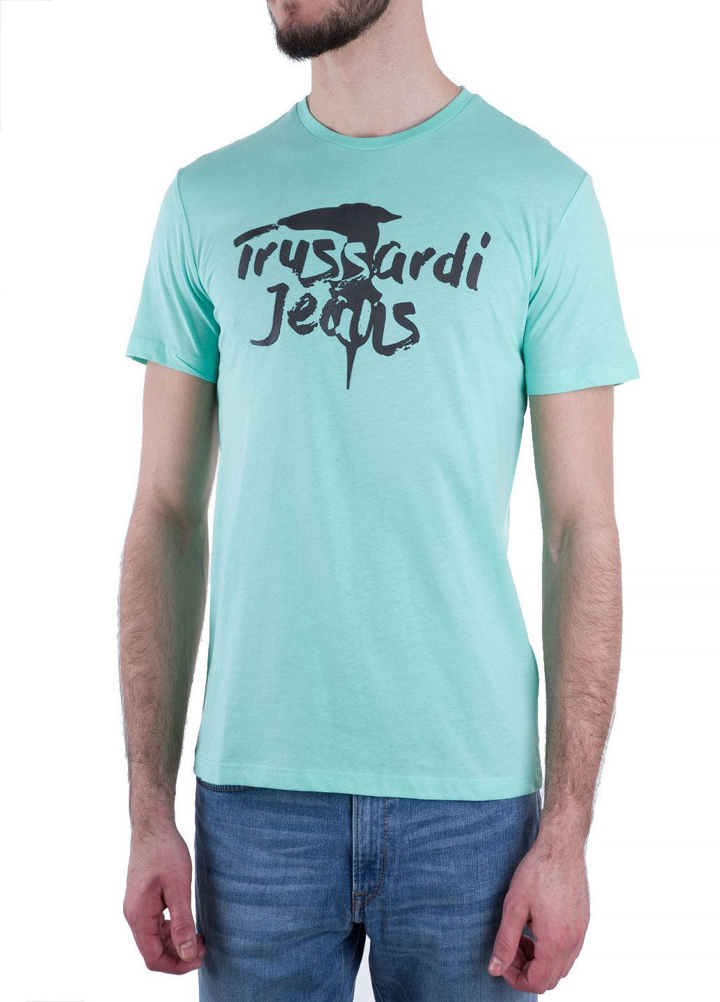 Бірюзова футболка Trussardi Jeans