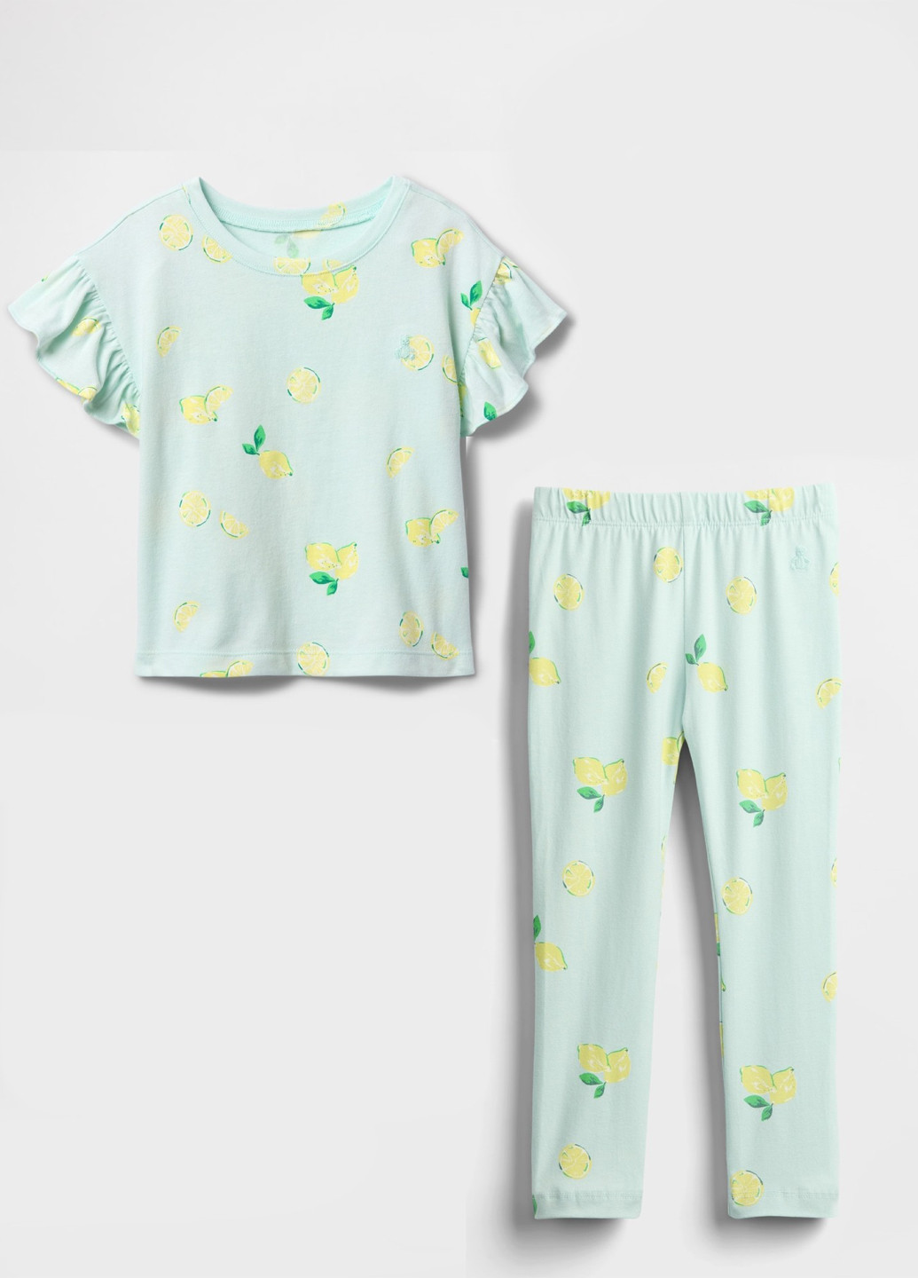 Светло-голубой летний комплект (футболка, леггинсы) Gap