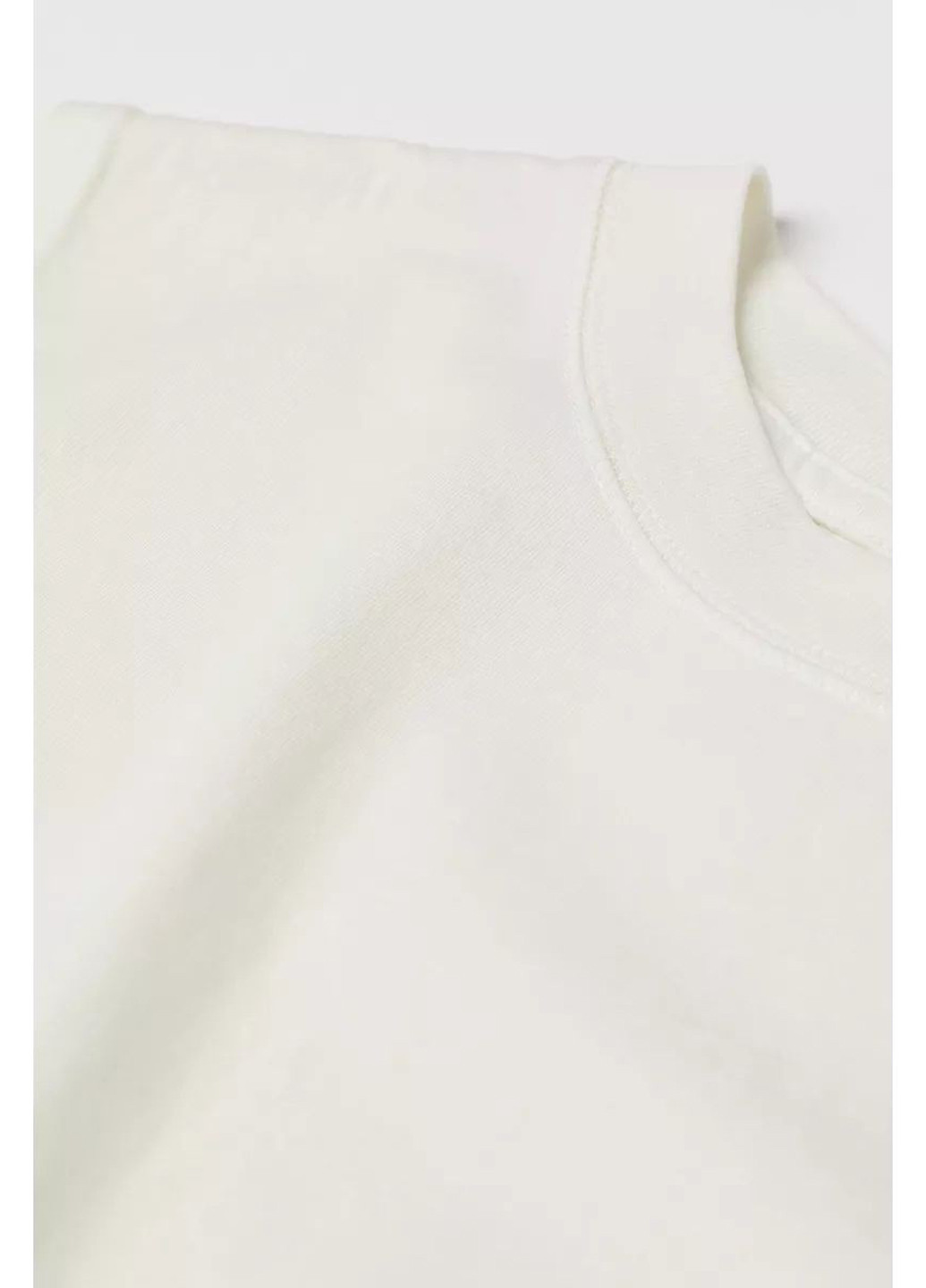 Молочное кэжуал платье H&M однотонное