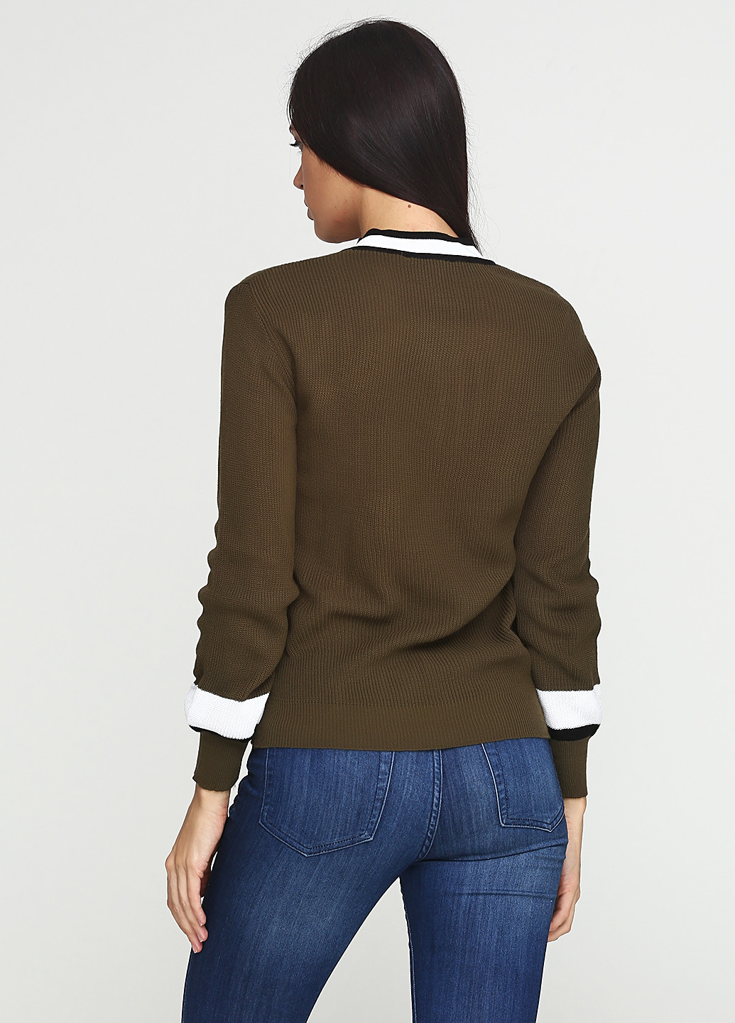 Оливковый (хаки) демисезонный пуловер пуловер Imperial