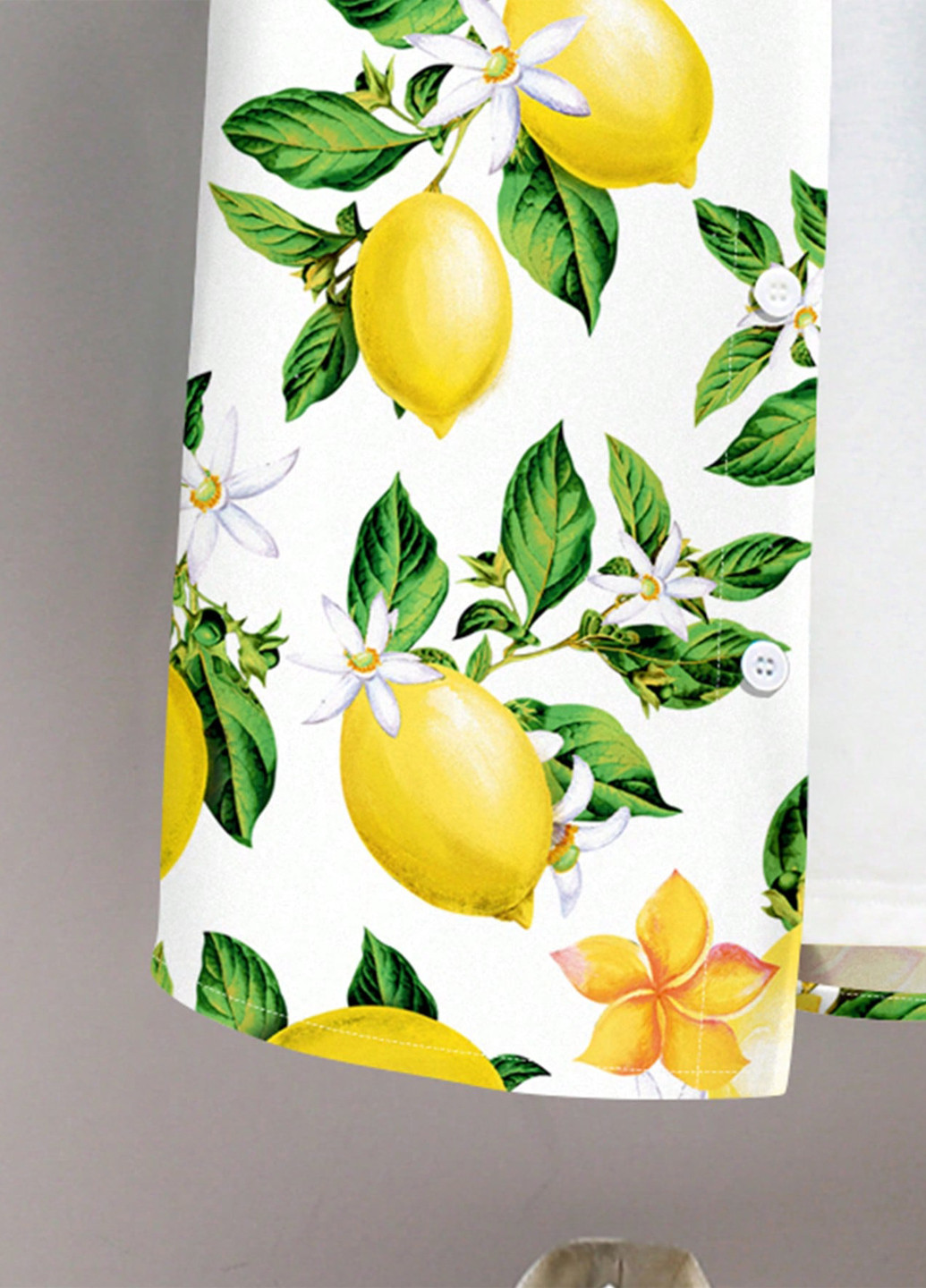 Белая кэжуал рубашка с рисунком SHEIN