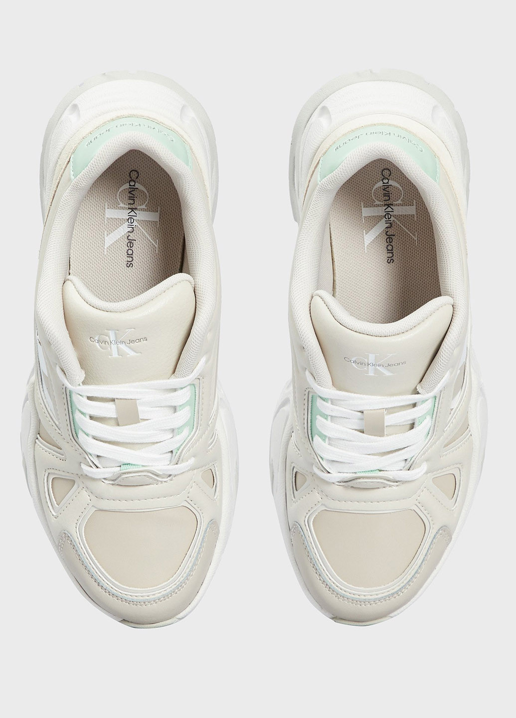 Кроссовки Calvin Klein Jeans бежевые всесезоны (347295522)
