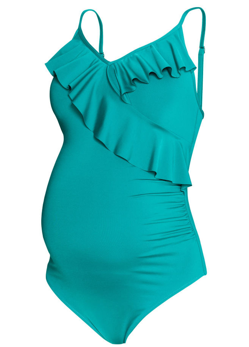 Зеленый летний купальник для беременных слитный H&M