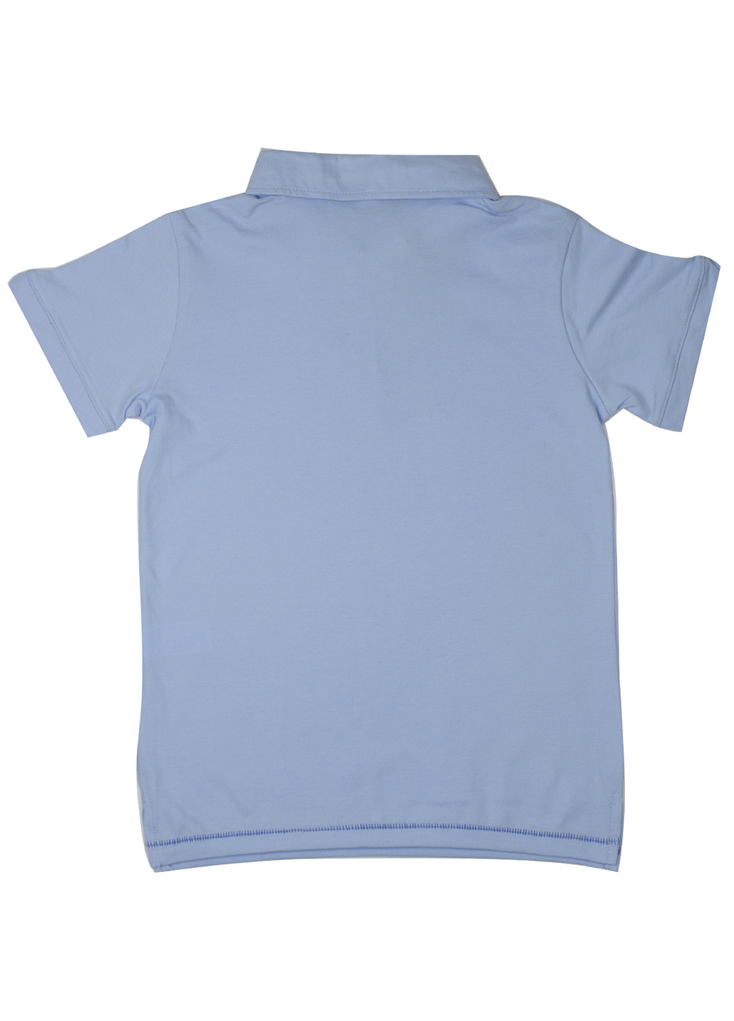 Голубой детская футболка-поло для мальчика Mackays с надписью
