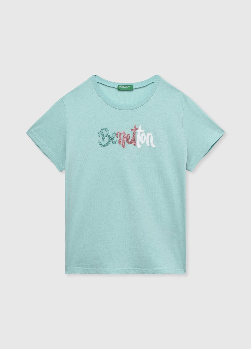Мятная летняя футболка United Colors of Benetton