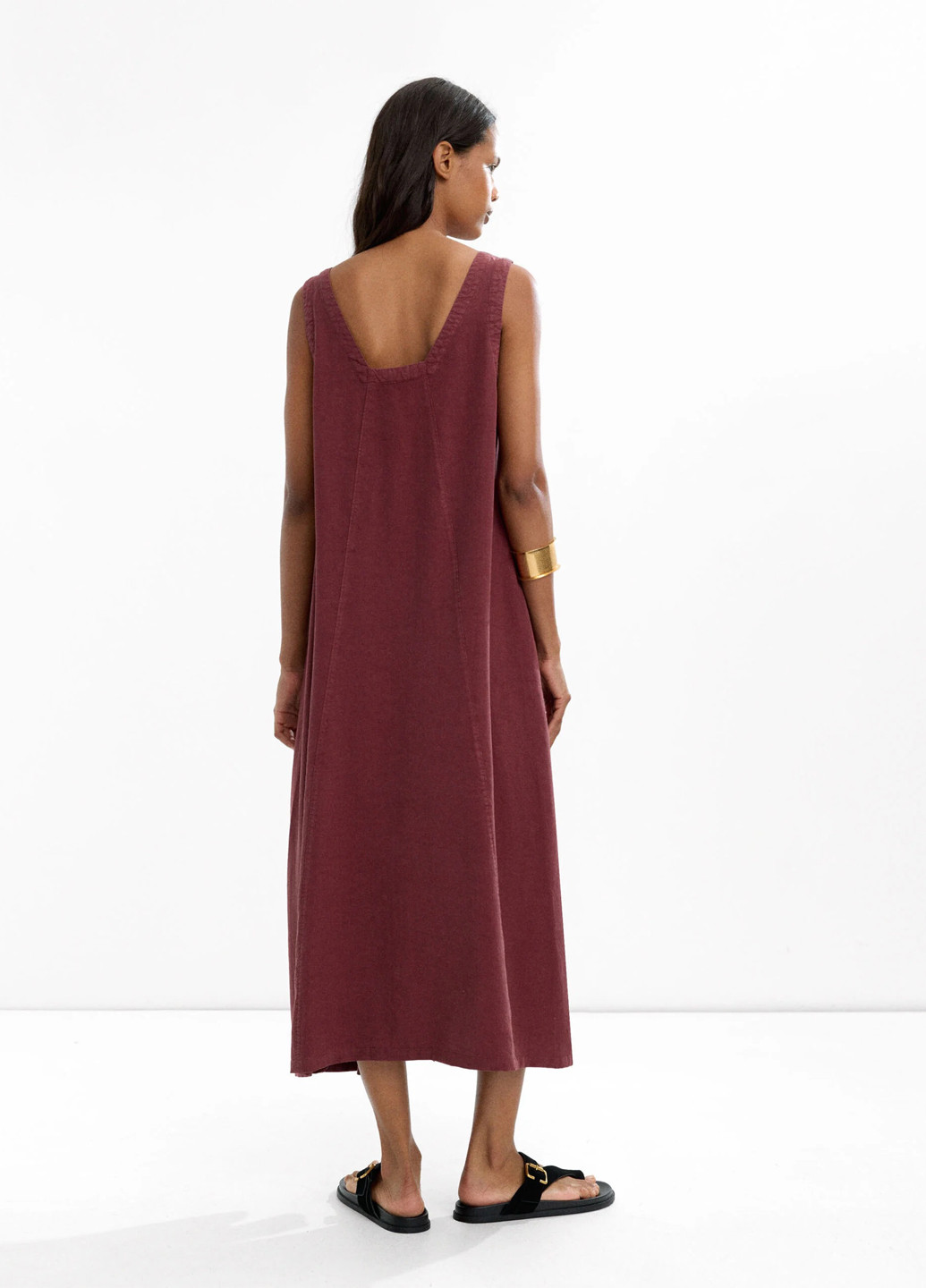 Бордова кежуал сукня а-силует Parfois однотонна