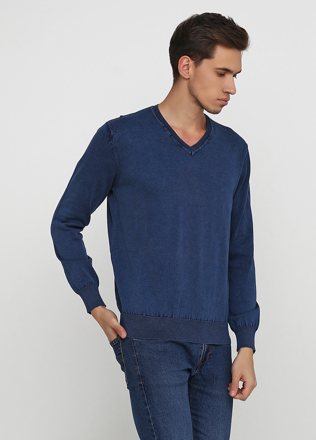 Синий демисезонный пуловер пуловер Cashmere Company