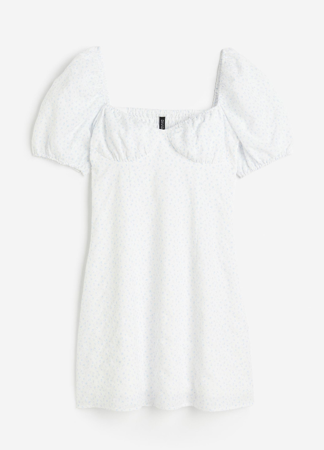 Білий кежуал сукня а-силует H&M з квітковим принтом