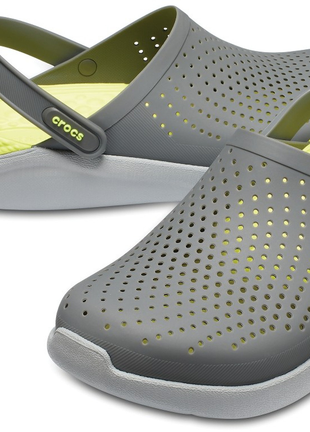 LiteRide Clog Grey LightGreen Crocs 255622539 255622539