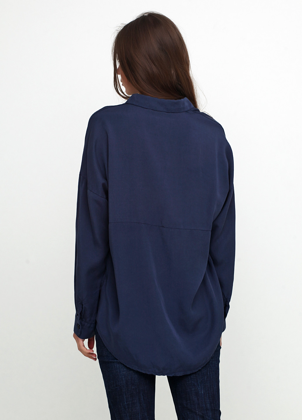 Темно-синяя демисезонная блуза Stella Milani