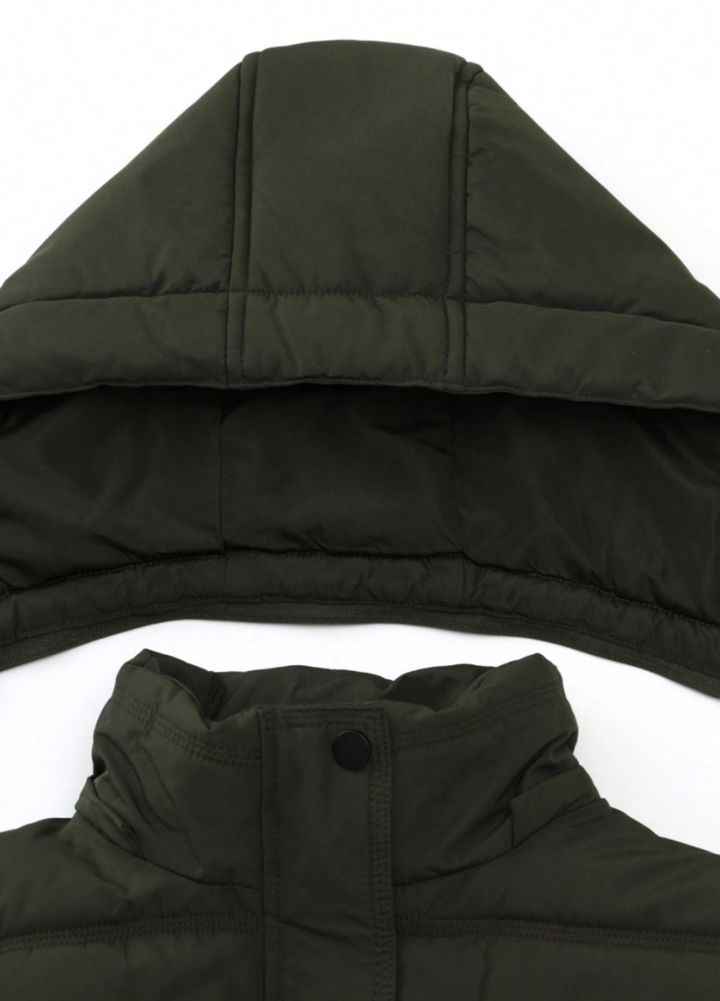 Оливковая (хаки) зимняя куртка SHEIN