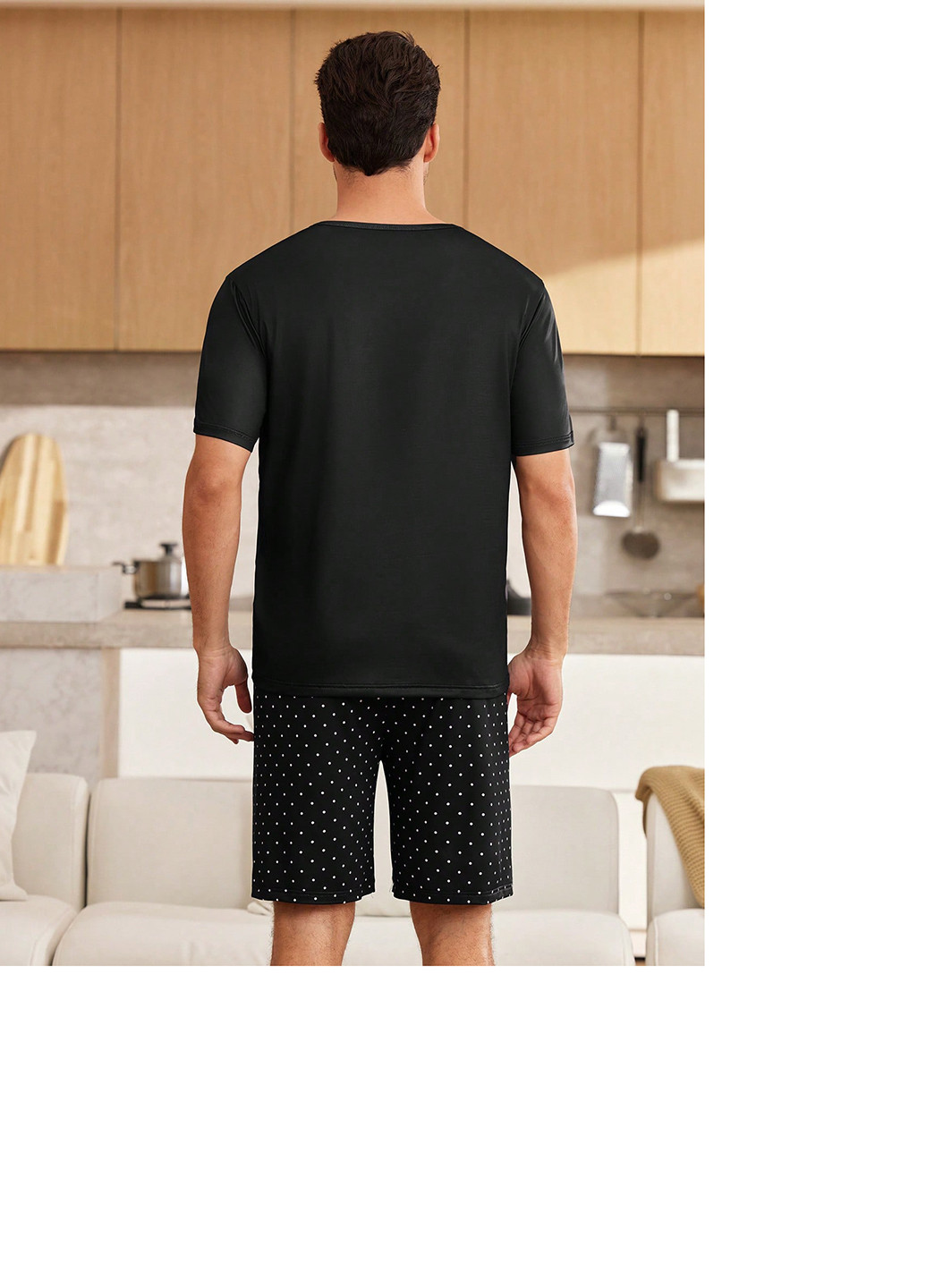 Пижама (футболка, шорты) SHEIN (366090846)