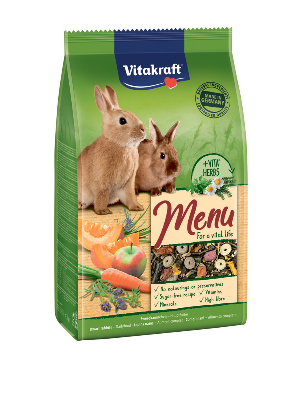 Корм для кроликов Menu, 3 кг Vitakraft (142042203)