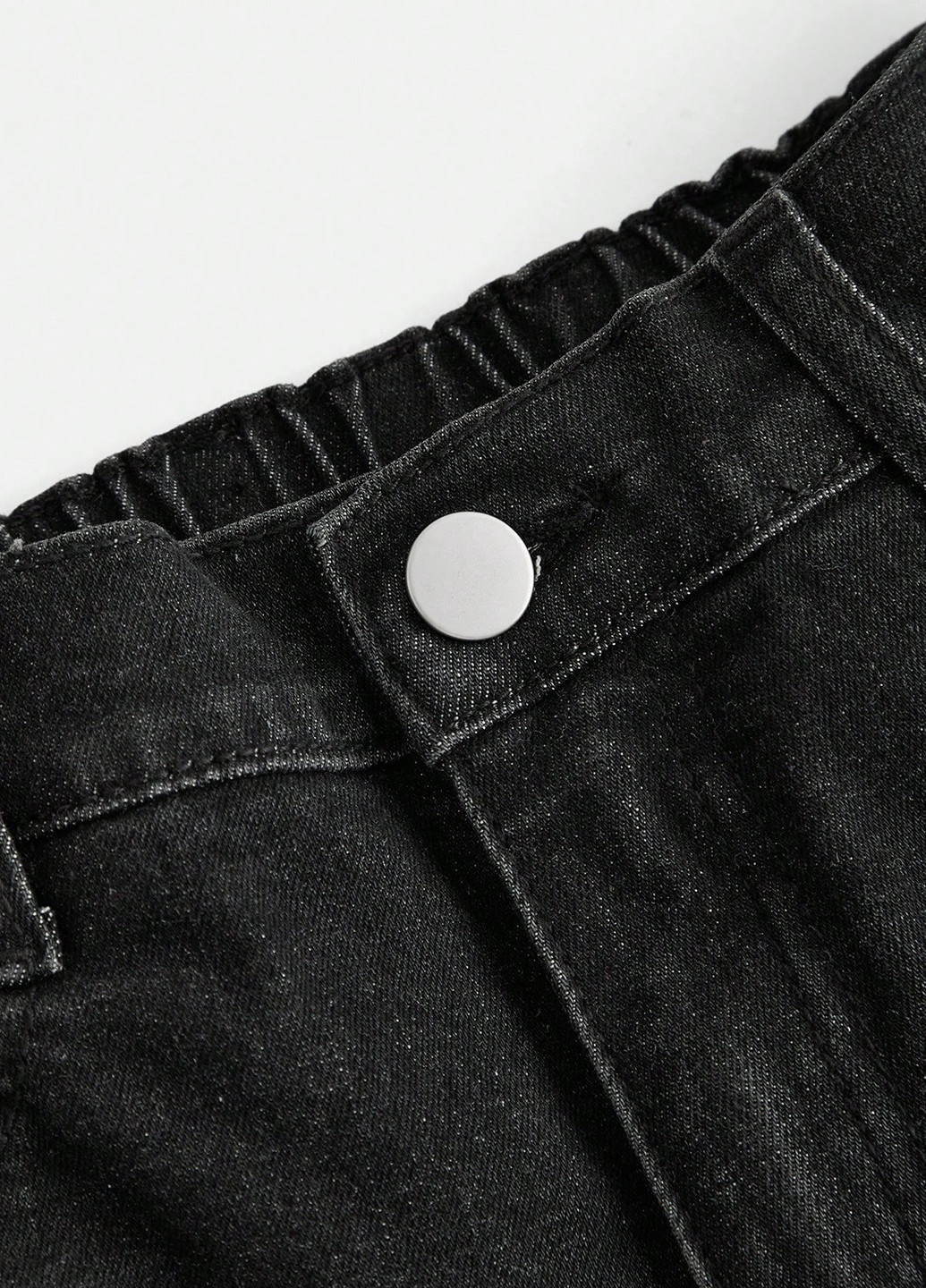 Черные демисезонные скинни джинсы SHEIN