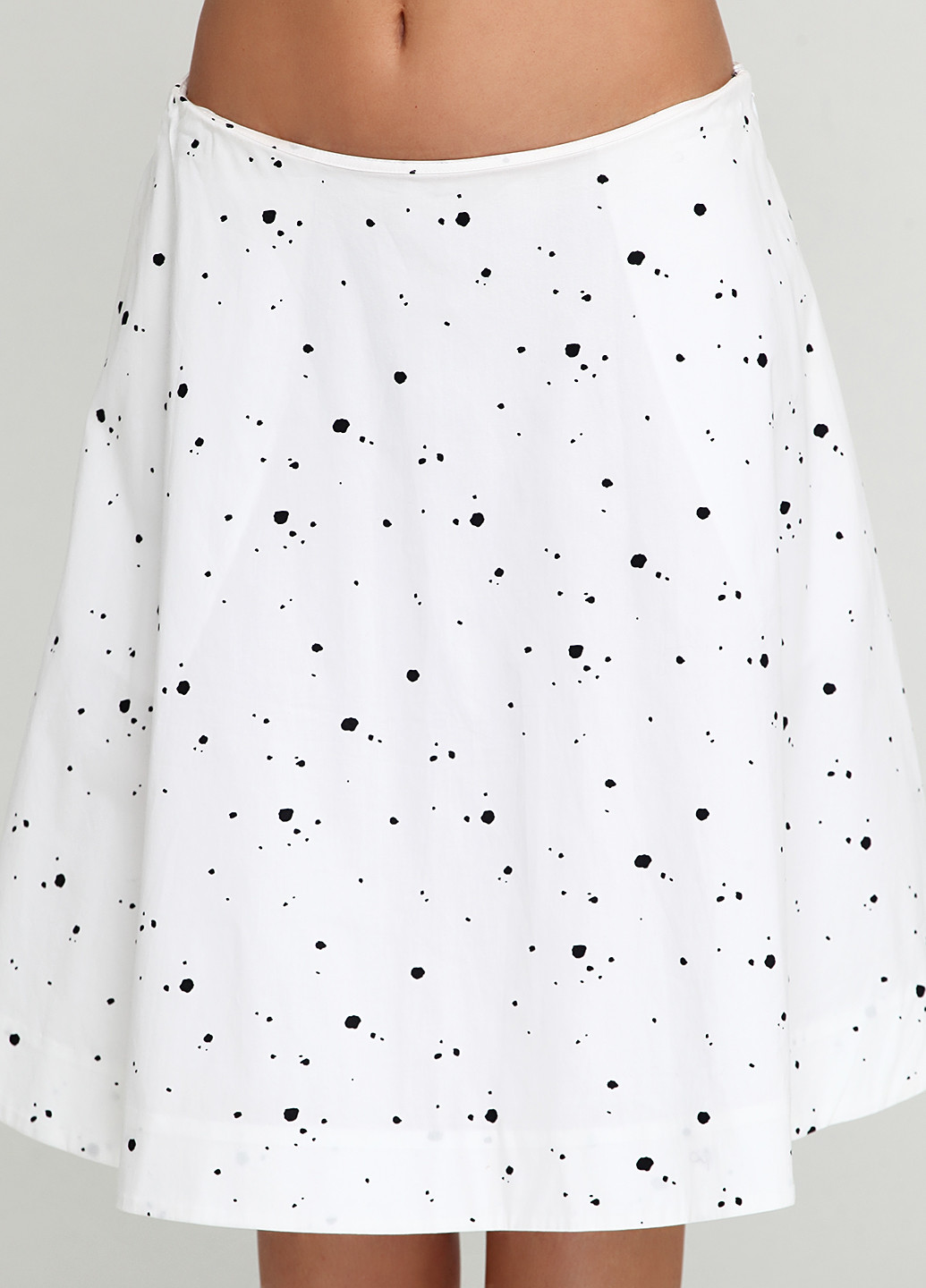 Белая кэжуал с абстрактным узором юбка Marc Jacobs миди