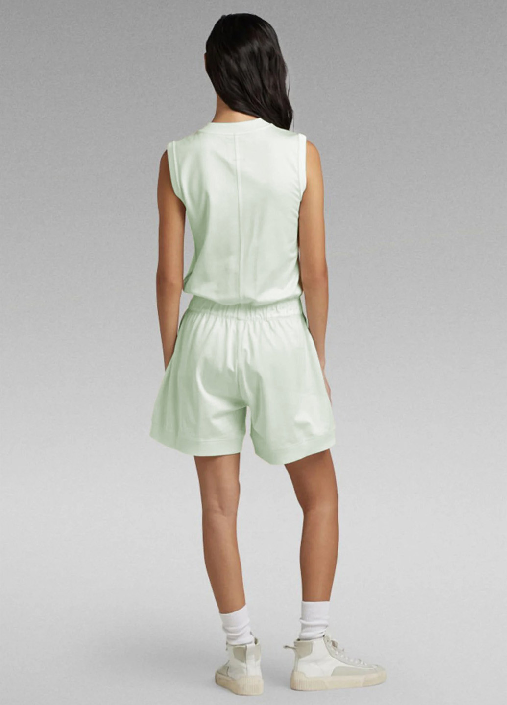 Комбінезон G-Star Raw комбінезон-шорти однотонний білий кежуал віскоза