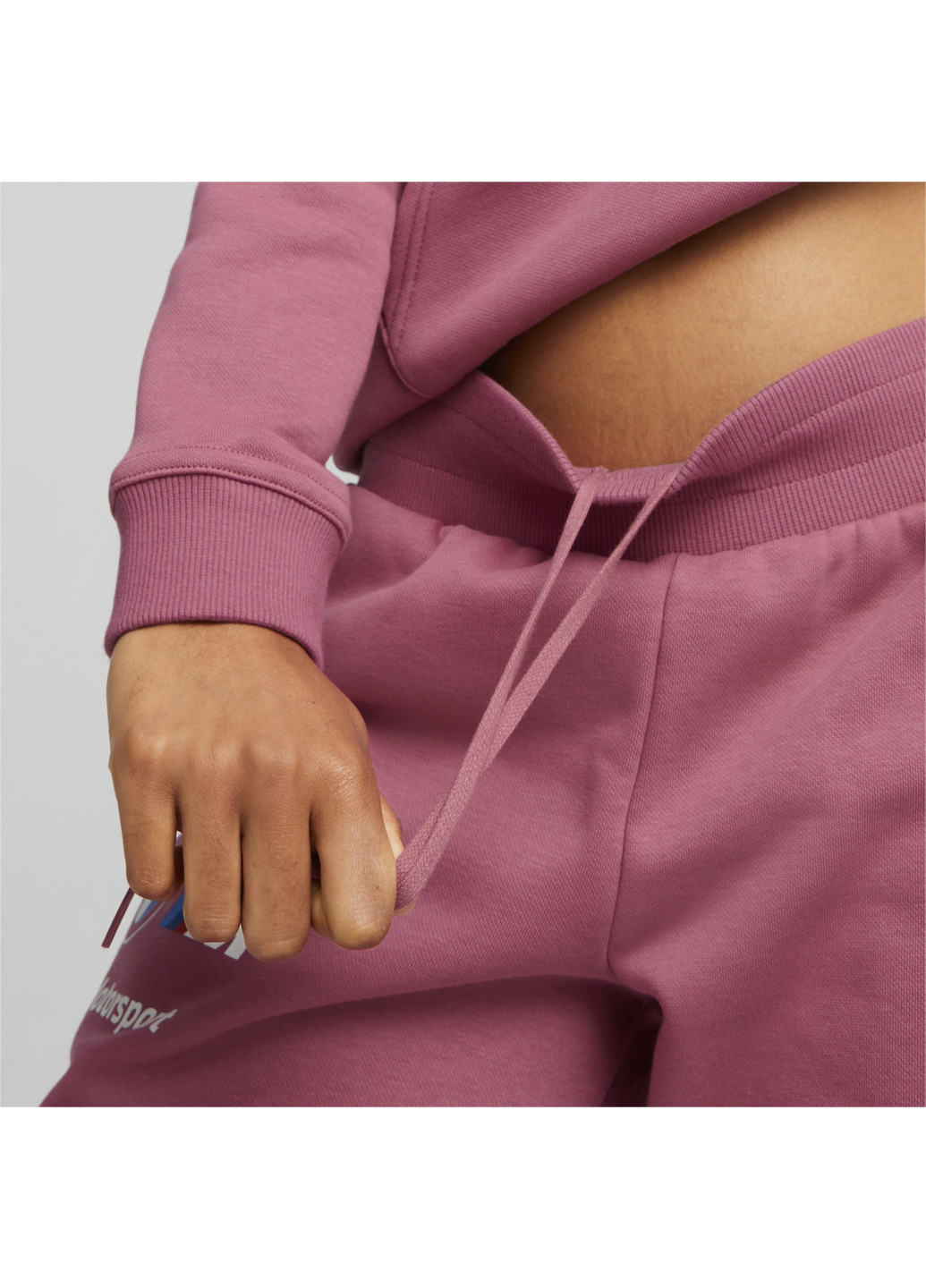 Пурпурные демисезонные штаны bmw m motorsport essentials sweatpants women Puma