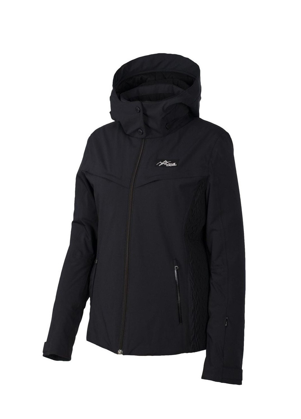 Черная зимняя куртка женская лыжная Alpine Crown kate