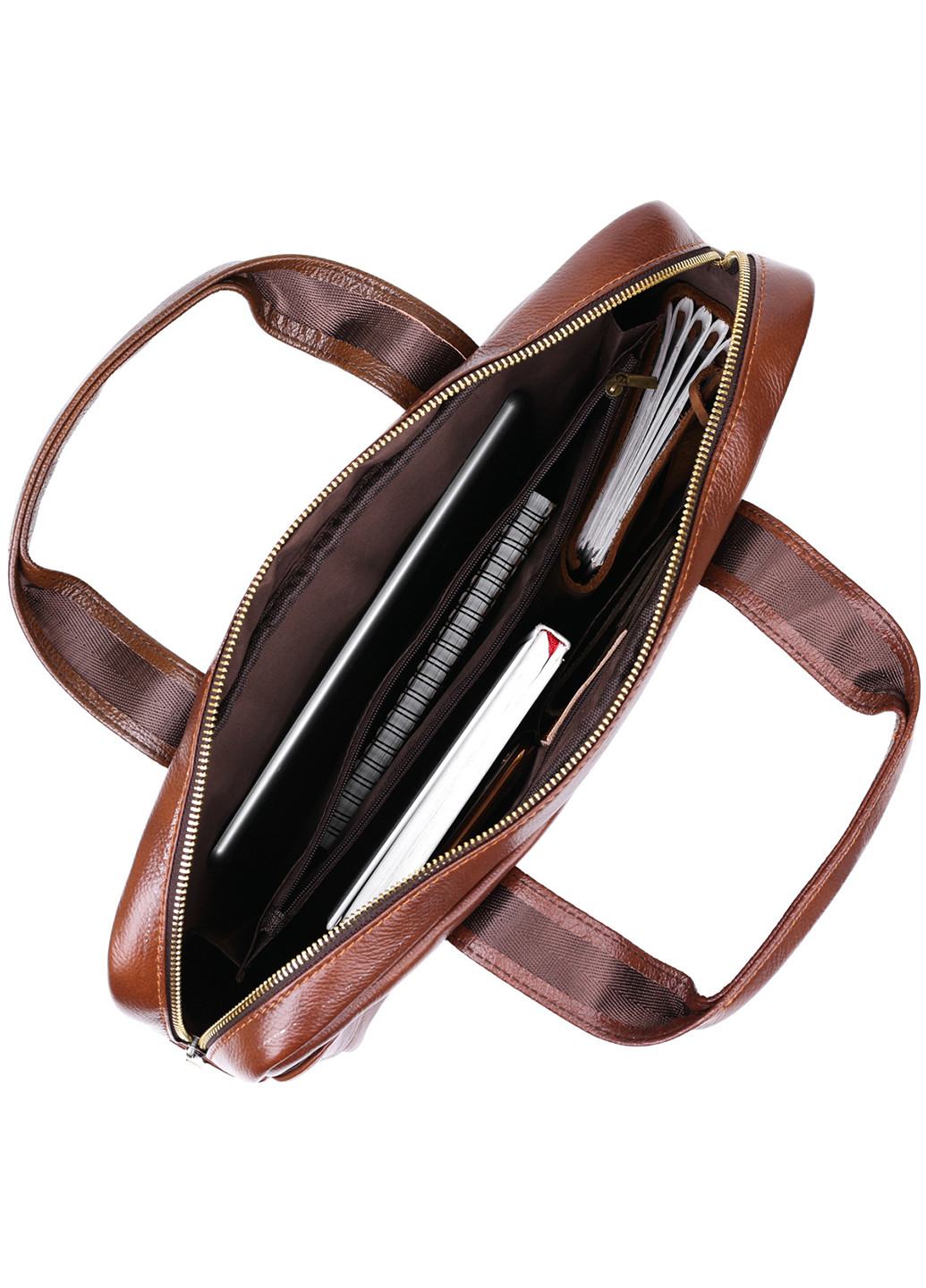 Чоловіча шкіряна ділова сумка для ноутбука 38х29х8 см Vintage (253490480)