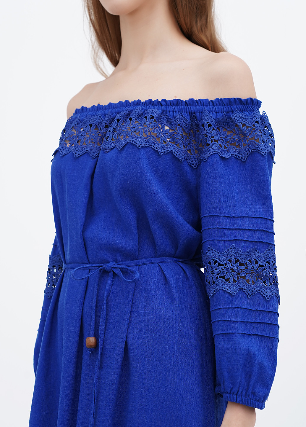 Синее кэжуал платье а-силуэт Ruta-S однотонное