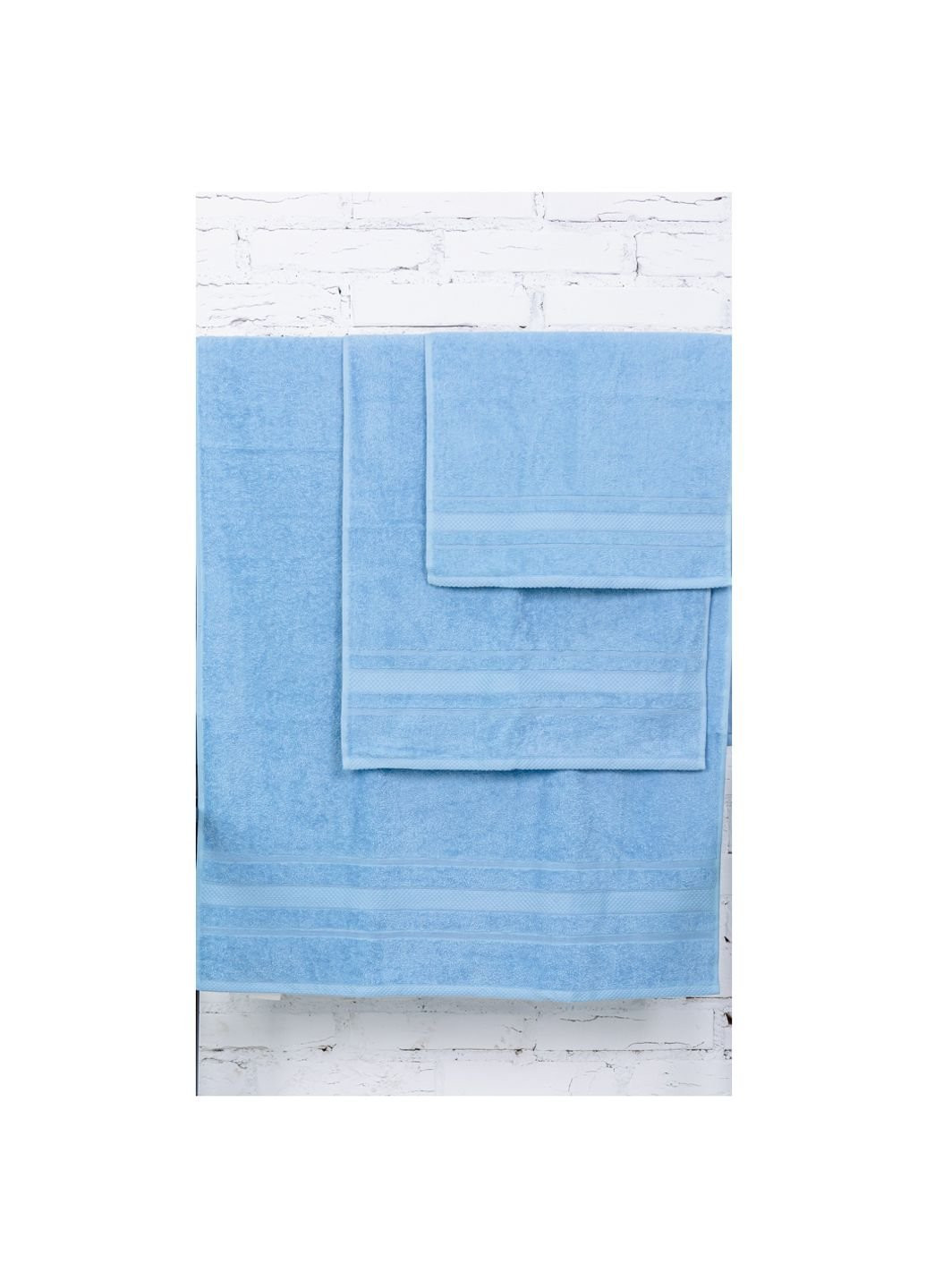 No Brand полотенце mirson набор банный №5002 softness cornflower 50x90, 70x140, 100x15 (2200003182620) голубой производство - Украина
