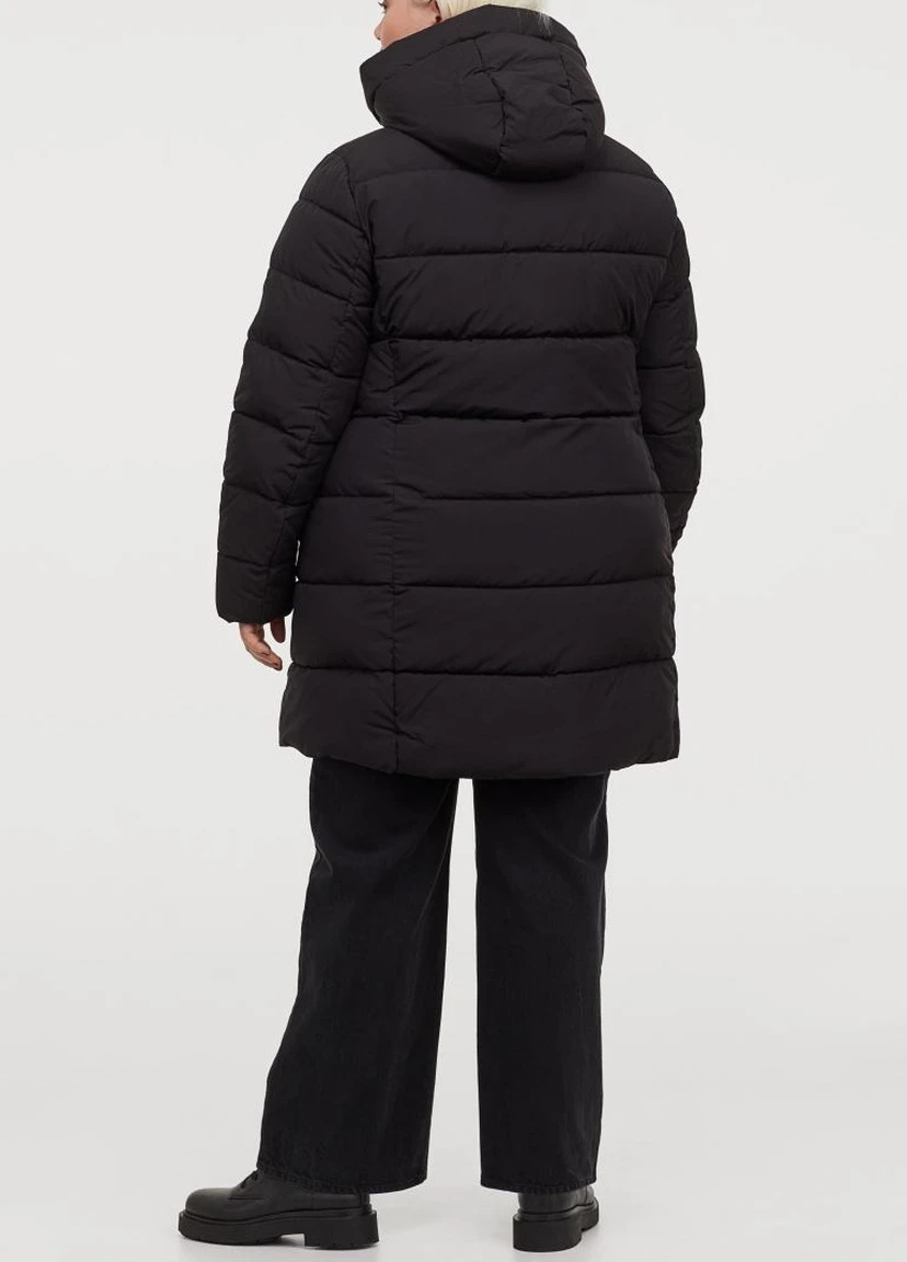 Чорна зимня h & m + утеплення куртка H&M+